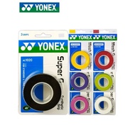 YONEX 3 Grip/Pek Kain AC102 AC102EX 102C Gam Tangan Raket Tenis Badminton Profesional Raket Anti-gel