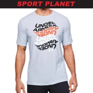 Under Amour Men Wordmark Wave Short Sleeve Tee Shirt Baju Lelaki (1351625-014) Sport Planet 22-9