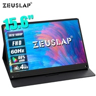 ZEUSLAP Portable Monitor 15.6" 60hz 120hz 144hz 100% sRGB 1920*1080P FHD IPS HDR USB C Type C HDMI-C