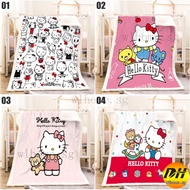 Hello kitty blanket cartoon throw blanket double-sided warm flannel cashmere customize all sizes