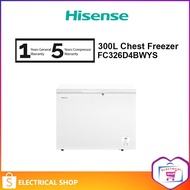 Hisense 300L Chest Freezer FC326D4BWYS OLD MODEL FC326D4BWY Sejuk Beku