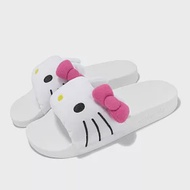 adidas X Hello Kitty 拖鞋 Adilette 女鞋 白 粉 毛絨 聯名款 涼拖鞋 愛迪達 IG8419