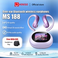 MINISO MS188 AI Bluetooth Headphones HD Noise Cancellation Hi Res Sound Quality Intelligent Touch Co