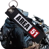 GANTUNGAN Embroidered Keychain Area 51