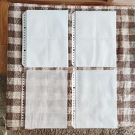Clear file binder set A5 2 sides 4p 2p 1p PC photocard collection
