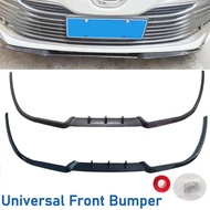 ABS Car Front Bumper Lip Body Kit Spoiler Splitter ABS Bumper Canard Lip Splitter DIY Car Accessori
