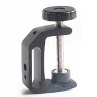 (MDQS) Universal C-Clamp for Desktop Mount Tables Desk Clamp Aluminum Support Small C Clamp 2 Pack E