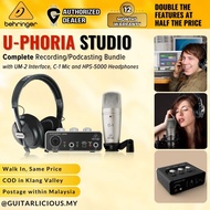 Behringer U-PHORIA STUDIO Recording Bundle with Mic Clamp and Pop Filter UM-2 C1 (UPHORIA UM2 C1 HPS