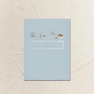 數位 數位 花草系列粉藍-電子筆記本