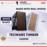 TECWARE TIMBER TG ATX CASE - BLACK / WHITE
