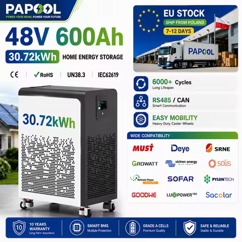 LiFePO4 48V 600Ah 300Ah Battery Pack 6500+ Cycles Bluetooth RS485 CAN BMS 51.2V 100Ah Solar Energy S