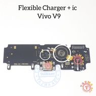 Vivo V9 Original Flexible Charger + Flexible ic VIVO V9 Charger Connector