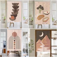 Customize Kitchen Door Curtain Half Height Doorway Curtain for Living Room Privacy Curtain Self Adhesive Long Sliding Curtain Feng Shui Curtain