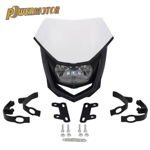 Motorcycle Headlight Enduro Universal 35W Lighting Dual Sport Fairing for Yamaha Honda Suzuki Motocr
