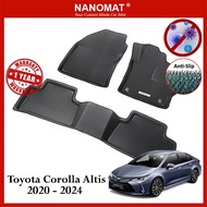 NANOMAT Carpet Toyota Corolla Altis 2020 - Present Car Mat Car Floor Mat Anti Slip Car Mat