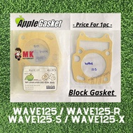 BLOCK GASKET [ STD ] Honda WAVE125 / Wave125R / Wave125s / Wave125 X Ultimo 🍎 Cylinder Blok Apple Ga