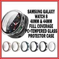 Samsung Watch 8 PC+Tempered Glass Protector Casing 40MM / 44MM Case Galaxy Watch 8 44MM / 40MM Watch