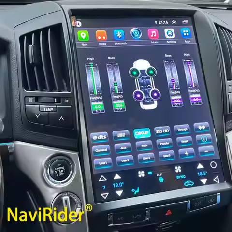 15.6" CAR Radio Android 14 Screen 256GB Gps For Toyota Land Cruiser 200 Landcruiser 2012 LC200 Multi