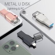 USB 3.0 flash drive for iphone 2 in 1pendrive 1TB 32GB 64GB 128GB pen drive for PC 256GB 512GB exter