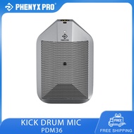 Phenyx Pro PDM36 Boundary Condenser Microphone Supercardioid Kick Drum Mic with XLR Connector EQ Swi
