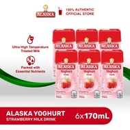 Alaska Yoghurt Strawberry Sleeve 170ml | Set of 6