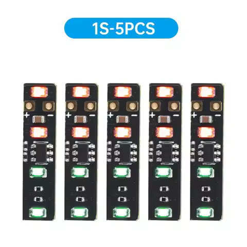 5PCS 3.7V-4.2V Battery Metering Module High Precision 1S Li-ion/LiPo Battery Tester LED Indicator