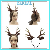 EZR Halloween Deer Costume Animal Deer Ears Headband Reindeer Antlers Headband