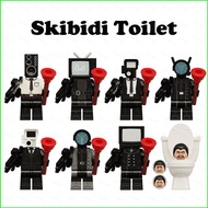 B4 Skibidi Toilet Minifigure Building Blocks Gift For Kids Speakerman Monitor Man TV Man Model Dolls