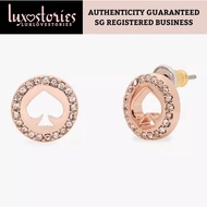 INSTOCK Kate Spade Spot the Spade Pave Halo Spade Studs O0RU2605