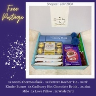 Thermos Cute Gift Box With Kinder Bueno & Cadburry Hot chocolate