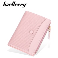 กระเป๋าสตางค์กระเป๋าใส่บัตรแฟชั่นมีซิปลายกิ้งก่าแบบสั้นของผู้หญิง Baellerry Shop78dg7สีเดียว