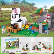 Lắp ráp câu đố trẻ em nhà minifigure gạch Lego minecraft pháo đài pháo đài làng đồ chơi cậu bé quà t