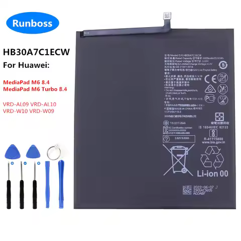 New Original 6000mAh HB30A7C1ECW Battery For Huawei MediaPad M6 Turbo 8.4 / MediaPad M6 8.4 VRD-AL09