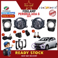 [Perodua Axia Standard G Spec/1.0 AT(2017-2019)Front Bumper(Chrome Ring)Fog Lamp/Sport Light Car Accessories]