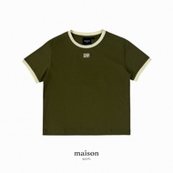 maison KEEPS | The Ringer Dual Logo Tee | เสื้อยืด ปักโลโก้