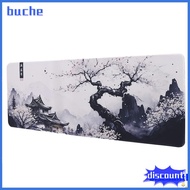 BUCHE แม่น้ำหิมะ แผ่นรองเมาส์ ใหญ่มากๆ กันลื่น แผ่นเขียน 31.5 "x 11.8" ขยายขนาดใหญ่ แผ่นรองโต๊ะ ออฟฟ