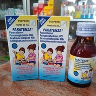 Paratenza syrup 60ml - relieves symptoms of flu, fever, headache to blocked nose