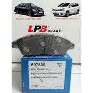 Nissan almera /livina  LPB brake pad