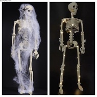 BOOMLIFE1232T Halloween Human Skeleton, 40CM White Orange Pumpkin Skull, Creative Party Supplies Hau