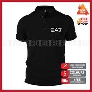Baju EA7 EMPORIO ARMANI Cotton Polo T Shirt Sportswear Streetwear Unisex Casual T-Shirt Tee Shirts S