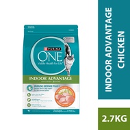 PURINA One Adult Indoor Advantage with Chicken Dry Cat Food (1 x 2.7kg)