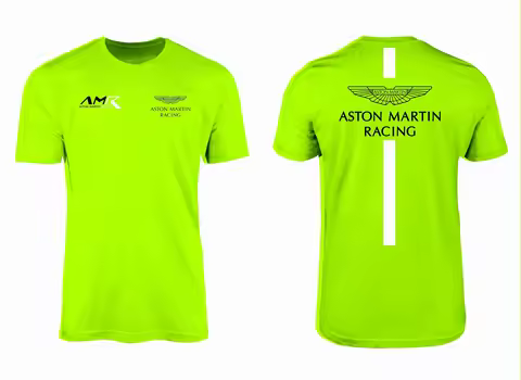 Aston Martin Racing Summer Men's 3D Printed Round Neck T-shirt Women's Outdoor Sports Fashion Top
