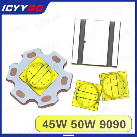 High Power LED Chip Beads XHP90 45W 50W DC3V DC6VLamp Beads 55mil 10 Core 9 Core White For Flashligh