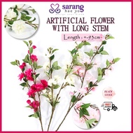 Artificial Flower Sakura Home Decoration Long Stem Bunga Hiasan Dulang Hantaran Hand Bouquet Kahwin Tunang Event FF-0138