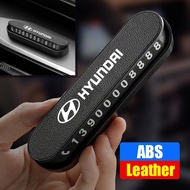 1Piece Car Style Temporary Parking Card Parking Telephone Number Board for Hyundai IX25 IX35 Elantra