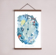 插畫海報 - 愛麗絲夢遊仙境