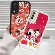 C-26 Mickey Christmas Black White Casing for Samsung Galaxy A50 A50s A10 A30s A7 A30
