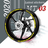 yamahaYAMAHA MT-03 Wheel Rim Sticker Reflective Waterproof Sticker MT-03 Wheel Hub Decoration Protection Sticker Logo De