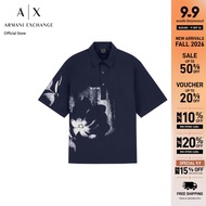 Armani Exchange เสื้อเชิ้ตผู้ชาย รุ่น XM003546-AF10255-UB101 สีกรมท่า