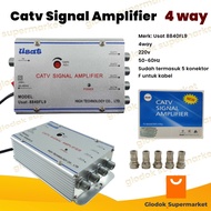 Catv Signal Amplifier 40db Usat Tv Booster 4 way Signal Booster